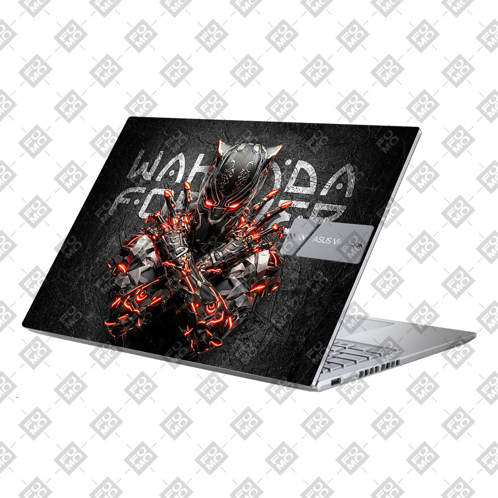 Black Panther Glowing Fury Asus Vivobook X1605ZA Laptop Skin