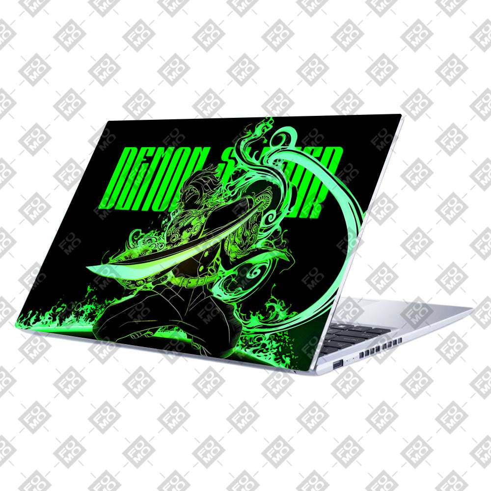 Tanjiro Green Flame Dance Asus Vivobook 15 X1502ZA Laptop Skin