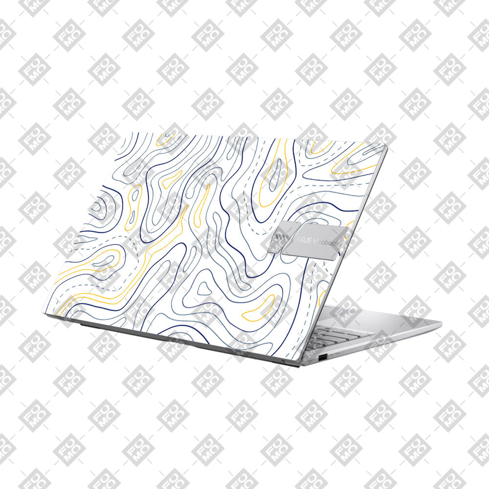 Minimalist Colorful Contours Asus Vivobook 15 X1504ZA Laptop Skin