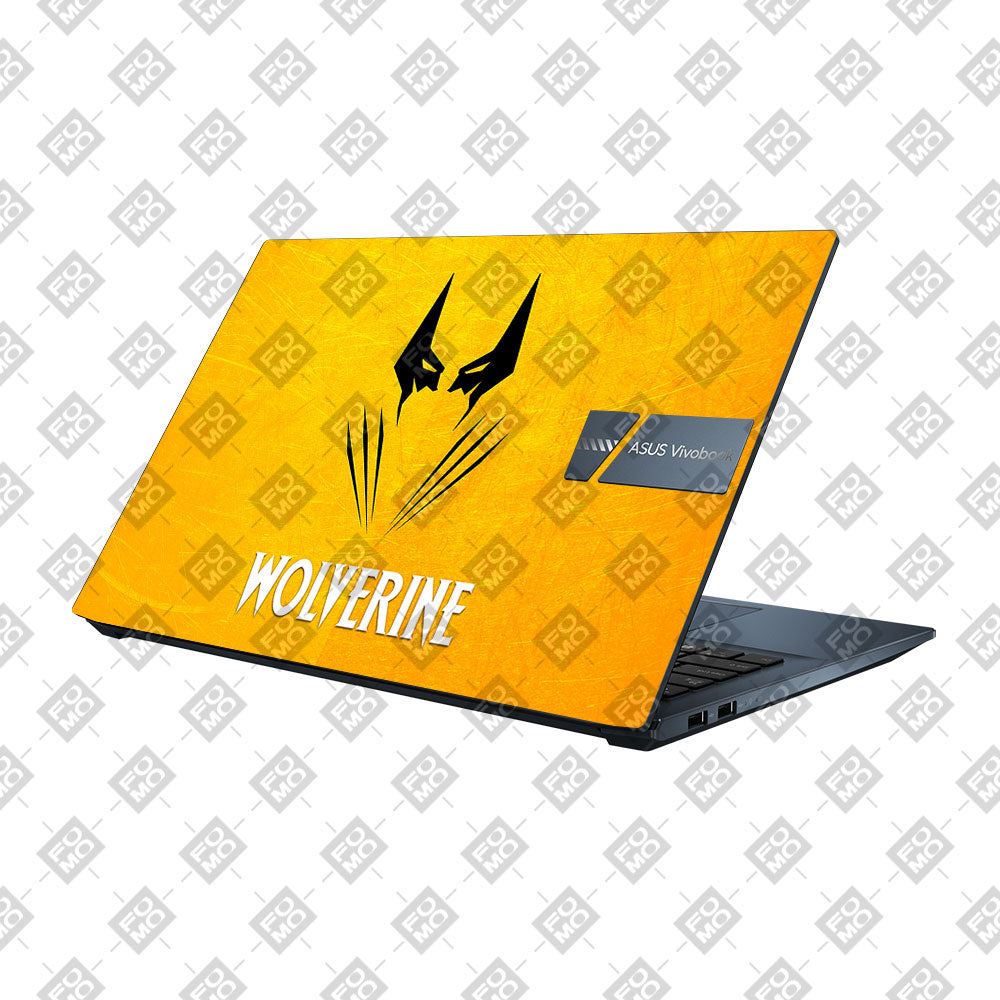 Wolverine with Yellow Background Asus Vivobook Pro 15 M6500QC & M6500QH Laptop Skin