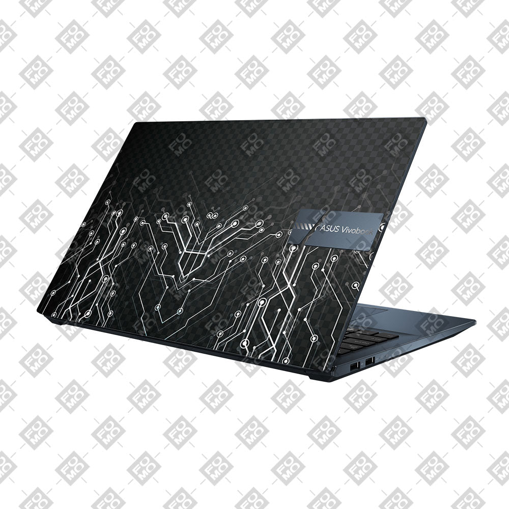 Black Digital Circuit Asus Vivobook Pro 15 M6500QC & M6500QH Laptop Skin