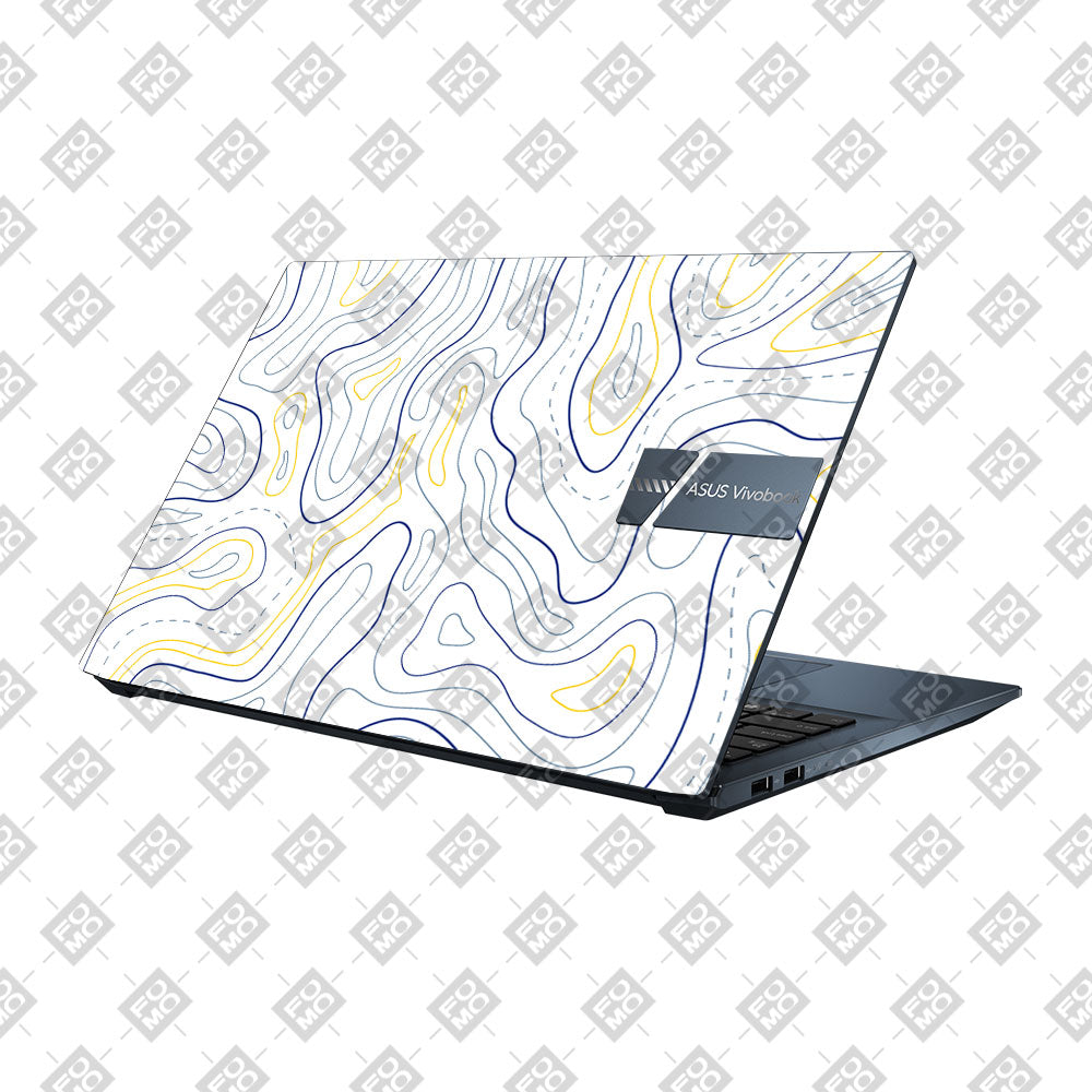 Minimalist Colorful Contours Asus Vivobook Pro 15 M6500QC & M6500QH Laptop Skin