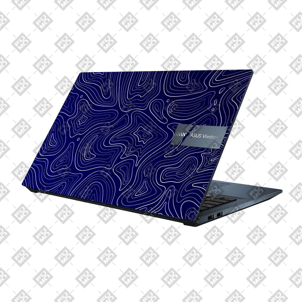 Deep Blue Contour Depths Asus Vivobook Pro 15 M6500QC & M6500QH Laptop Skin