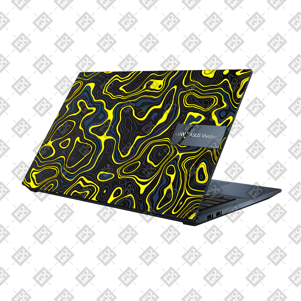 Neon Lava Contours Asus Vivobook Pro 15 M6500QC & M6500QH Laptop Skin