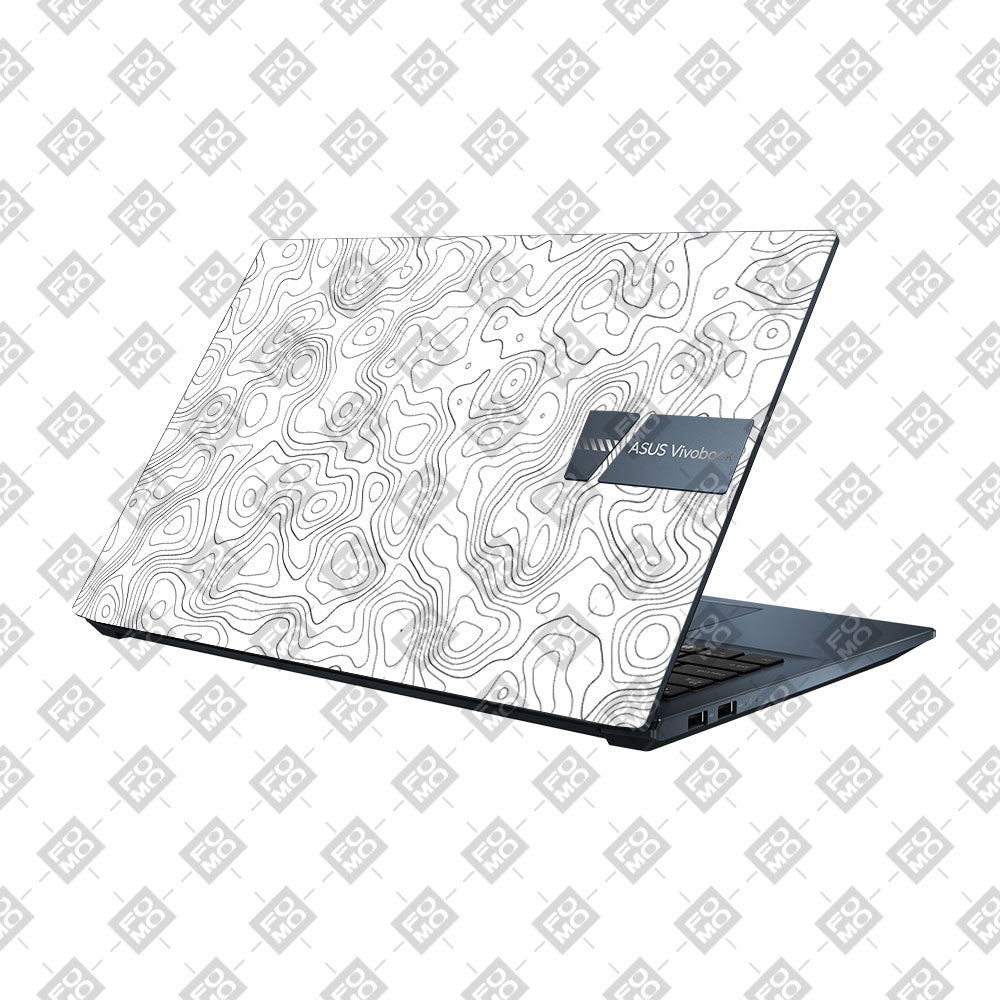 White Contour Design Asus Vivobook Pro 15 M6500QC & M6500QH Laptop Skin