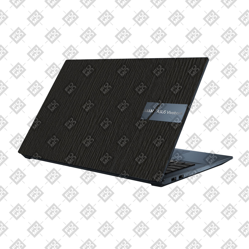 Textured Black Wood Asus Vivobook Pro 15 M6500QC & M6500QH Laptop Skin
