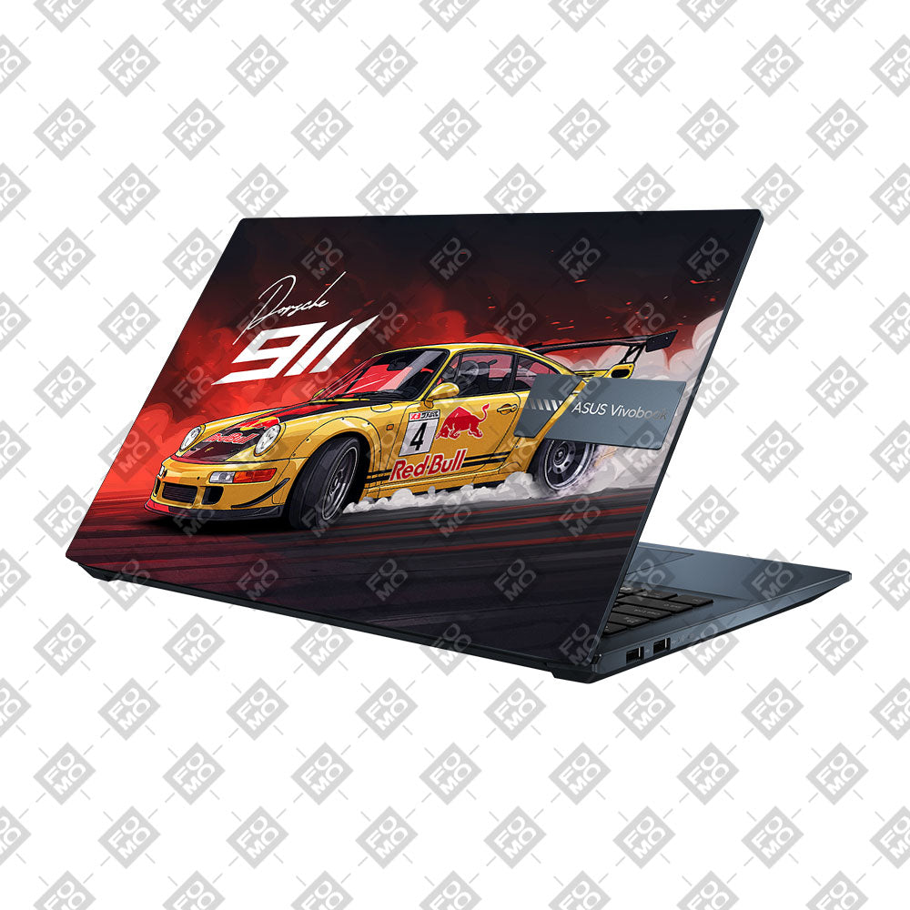 Porsche 911 Red Bull Classic Racer Asus Vivobook Pro 15 M6500QC & M6500QH Laptop Skin