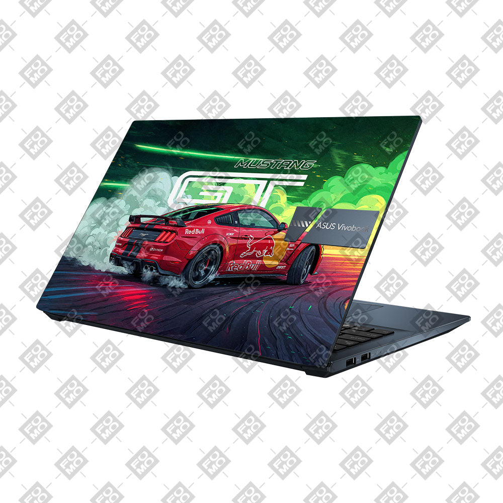 Mustang GT Red Bull Drift Beast Asus Vivobook Pro 15 M6500QC & M6500QH Laptop Skin