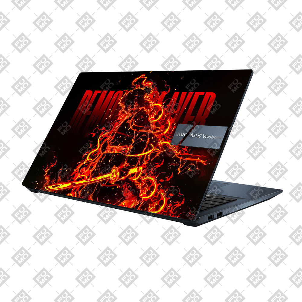 Rengoku Blazing Inferno Asus Vivobook Pro 15 M6500QC & M6500QH Laptop Skin