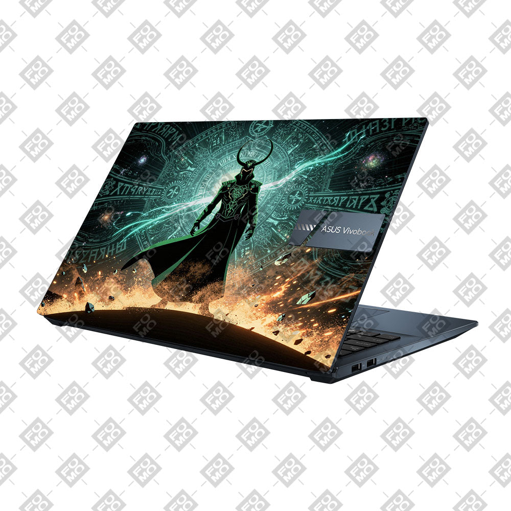 Loki God of Mischief Neon Asus Vivobook Pro 15 M6500QC & M6500QH Laptop Skin