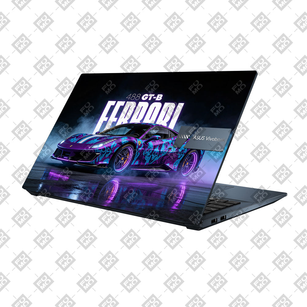 Psycho Drive Ferrari 488 Asus Vivobook Pro 15 M6500QC & M6500QH Laptop Skin