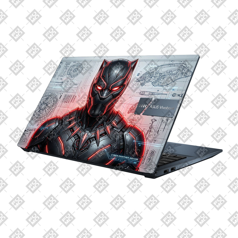 Black Panther Vibranium Tech Asus Vivobook Pro 15 M6500QC & M6500QH Laptop Skin
