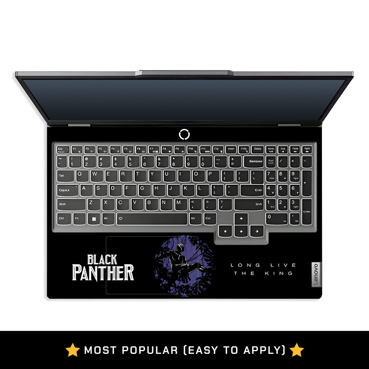 Black Superhero Suit Lenovo LOQ 2024, 2025 Laptop Skin