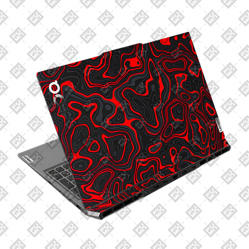 Crimson Waves Lenovo LOQ 2024, 2025 Laptop Skin