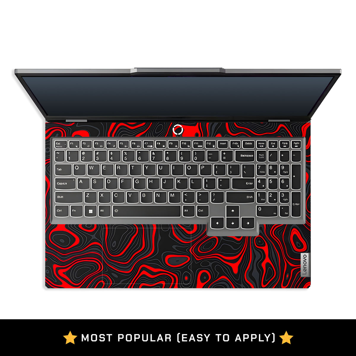 Crimson Waves Lenovo LOQ 2024, 2025 Laptop Skin