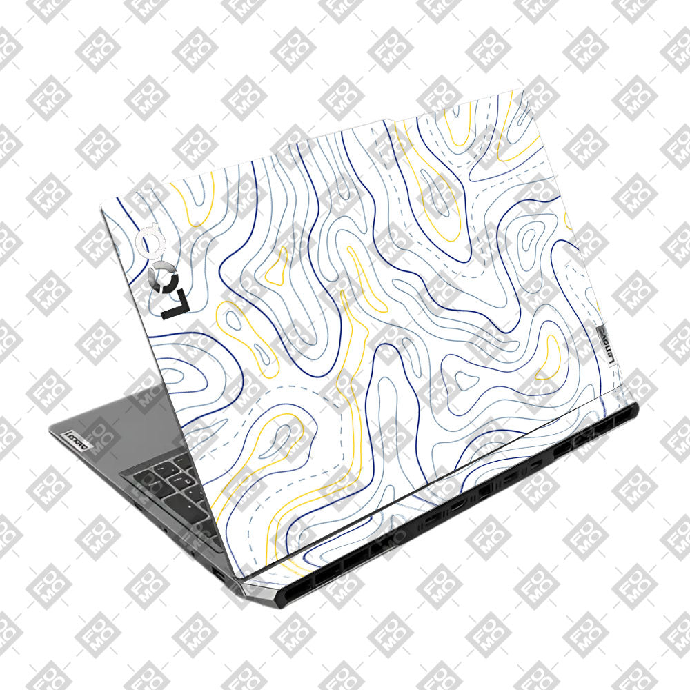 Minimalist Colorful Contours Lenovo LOQ 2024, 2025 Laptop Skin