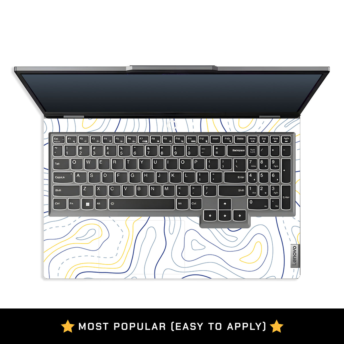 Minimalist Colorful Contours Lenovo LOQ 2024, 2025 Laptop Skin
