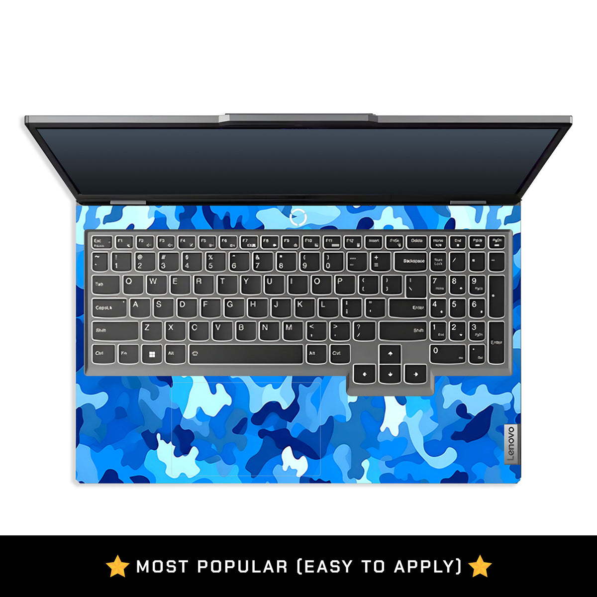 Arctic Blue Camo Pattern Lenovo LOQ 2024, 2025 Laptop Skin