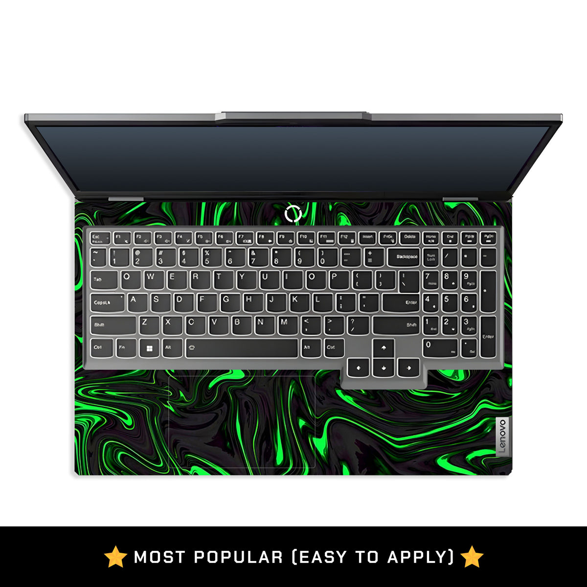 Neon Green Marble Lenovo LOQ 2024, 2025 Laptop Skin