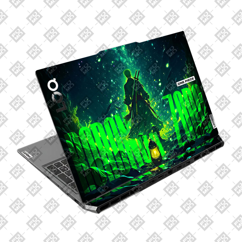 Green Anime Swordsman Lenovo LOQ 2024, 2025 Laptop Skin