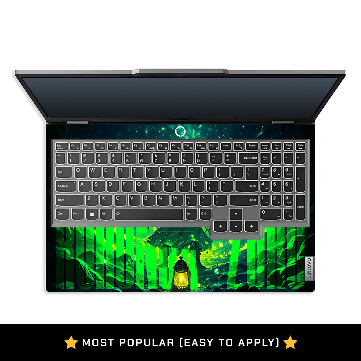 Green Anime Swordsman Lenovo LOQ 2024, 2025 Laptop Skin