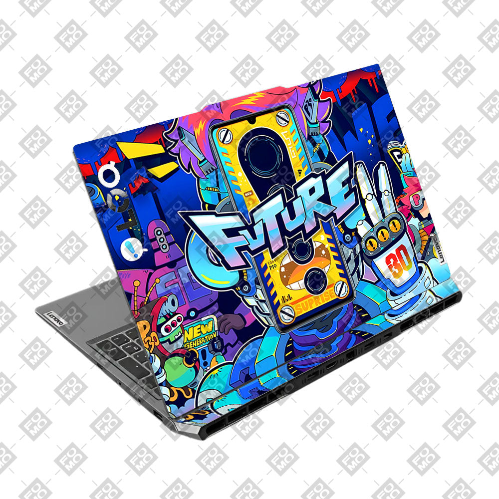 Futuristic Cyberpunk Vision Lenovo LOQ 2024, 2025 Laptop Skin