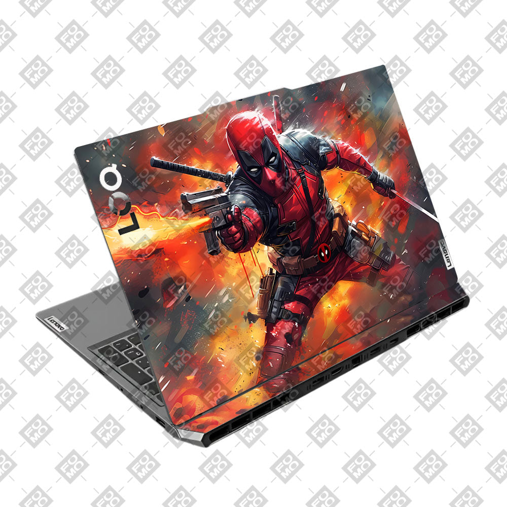 Red Comic Antihero Lenovo LOQ 2024, 2025 Laptop Skin