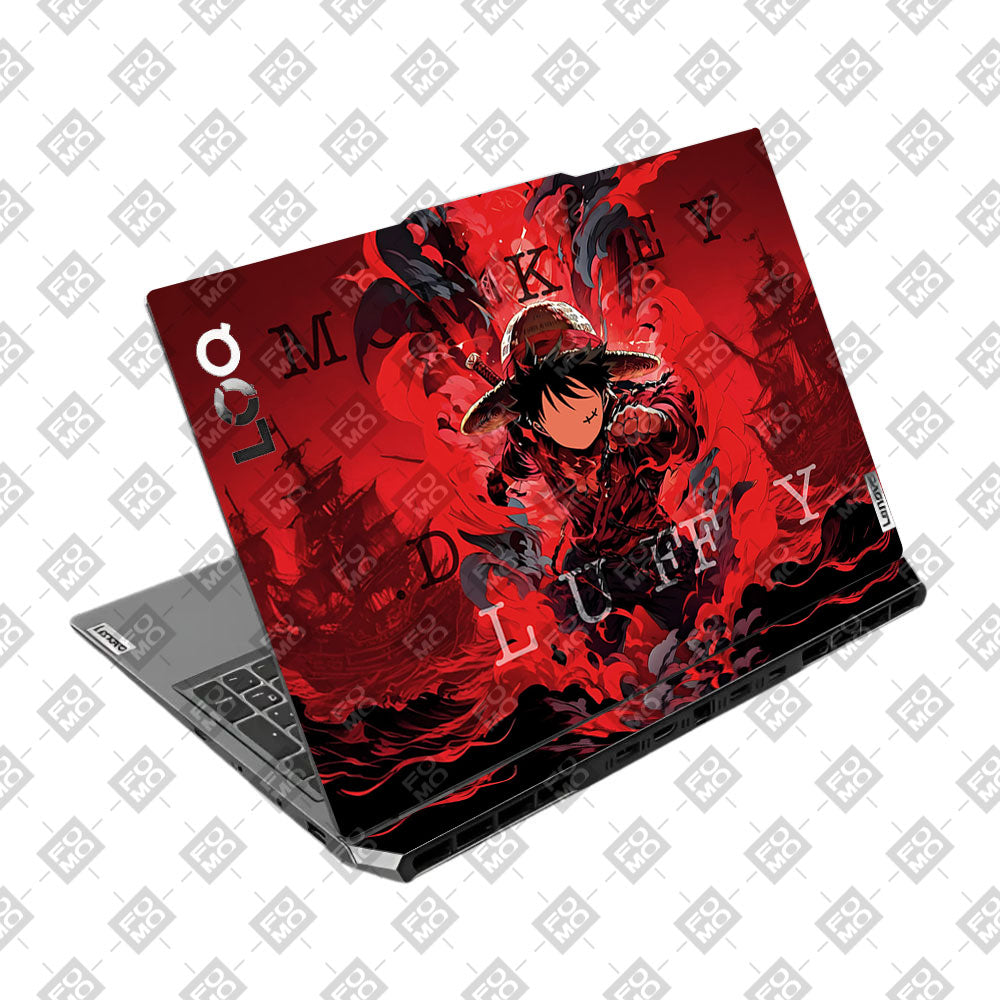 Red King Luffy Lenovo LOQ 2024, 2025 Laptop Skin