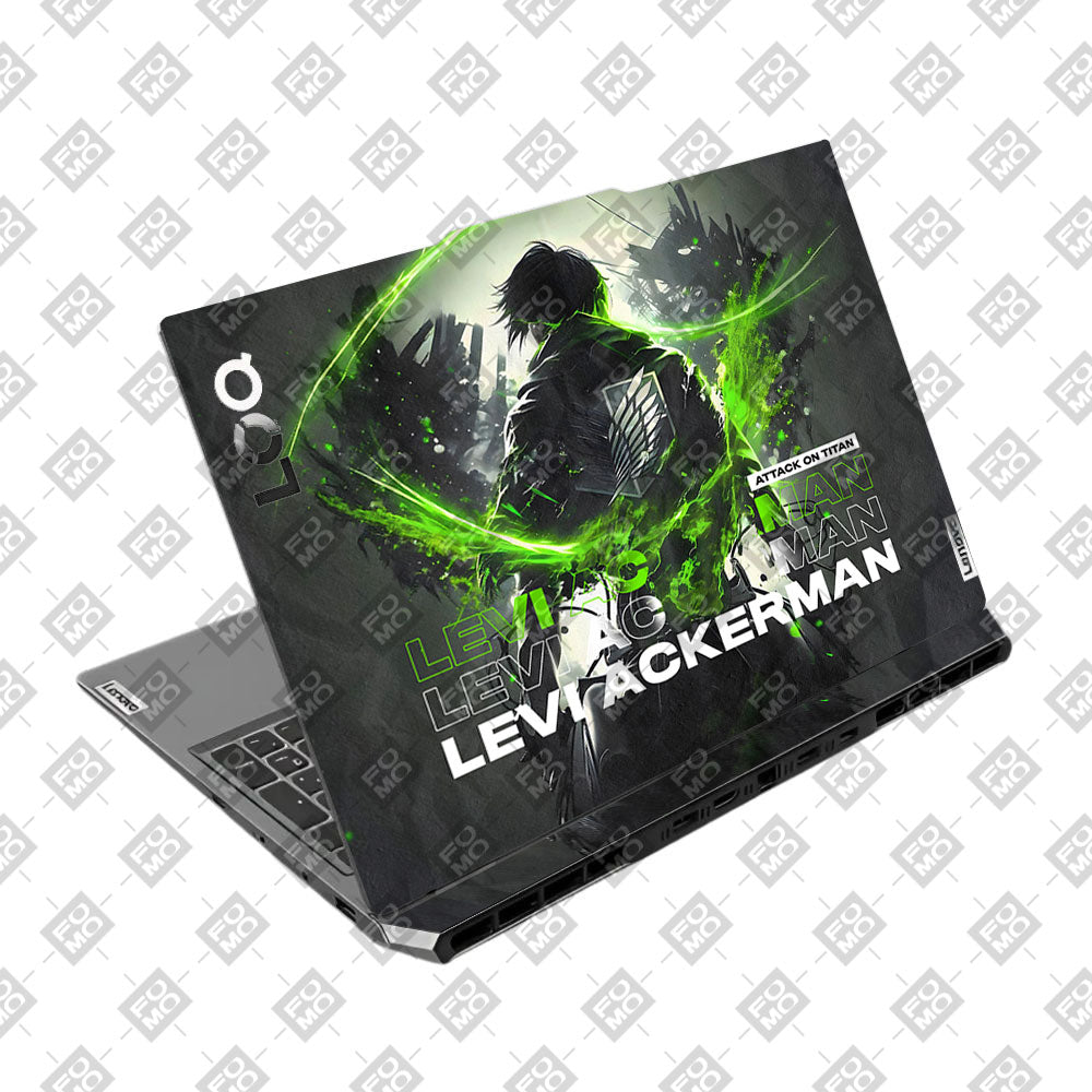 Neon Anime Swordsman Lenovo LOQ 2024, 2025 Laptop Skin