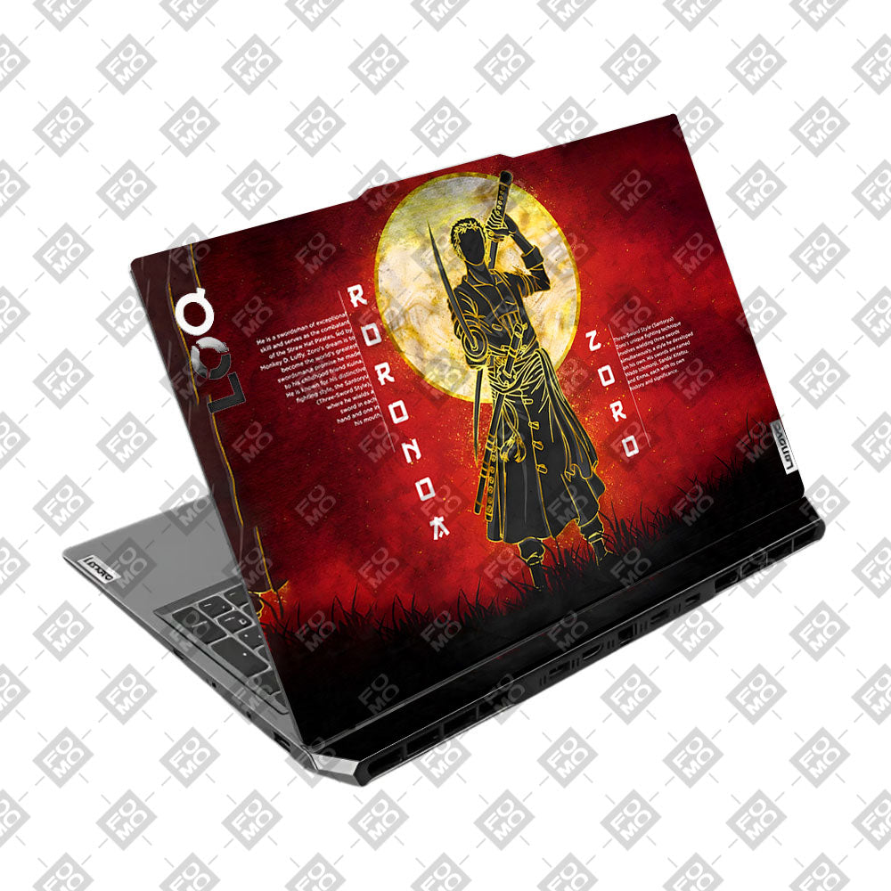 Zoro Under Golden Moon Lenovo LOQ 2024, 2025 Laptop Skin