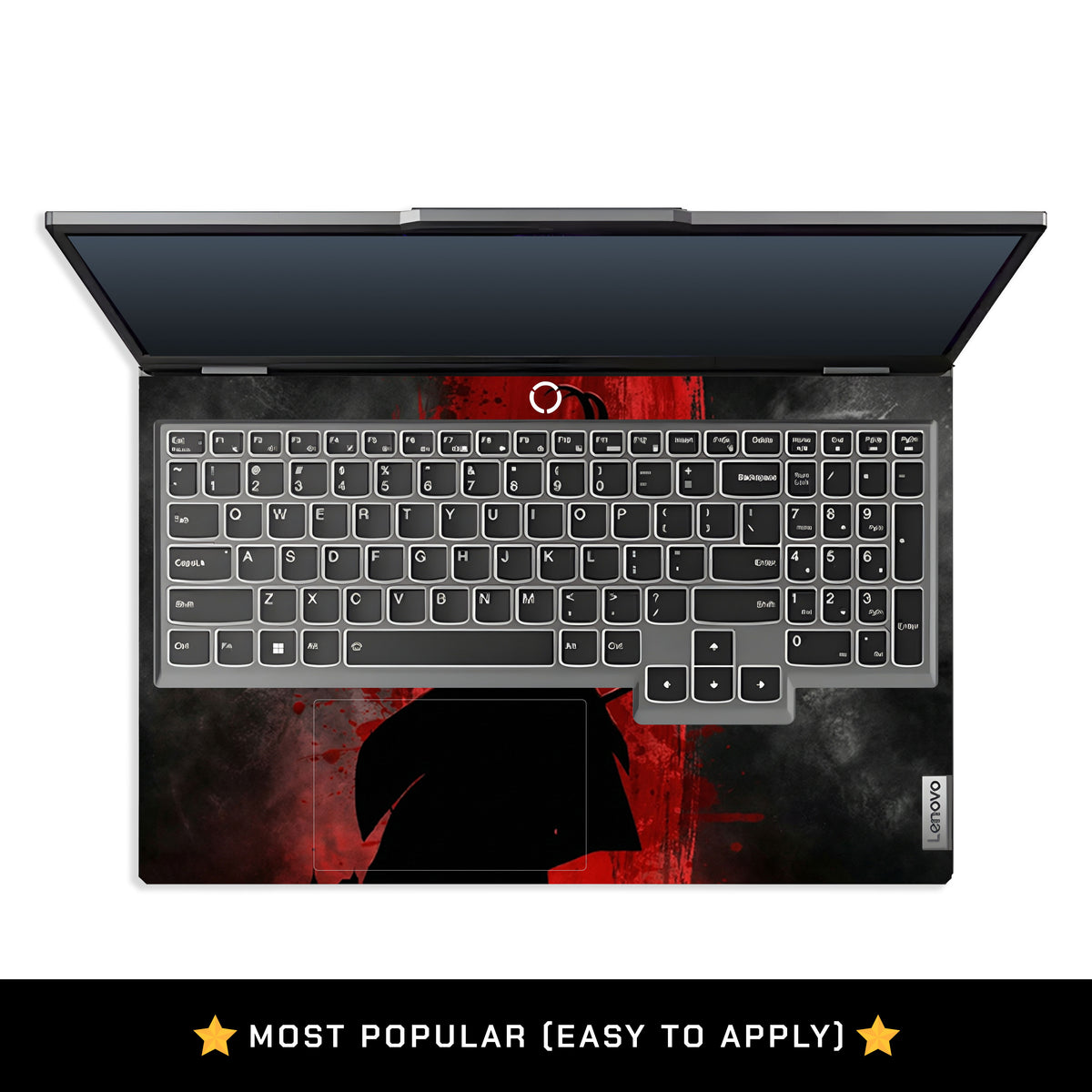 Red Villain Silhouette Lenovo LOQ 2024, 2025 Laptop Skin