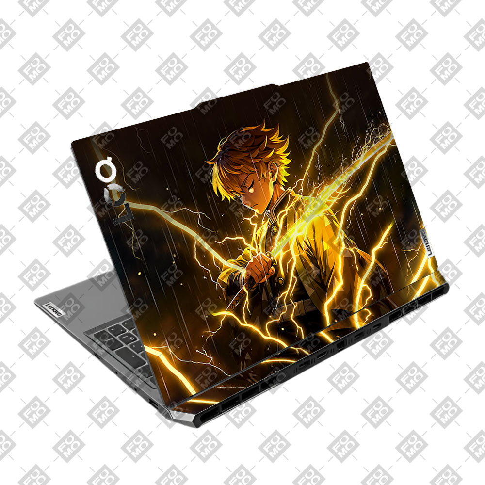 Thunder Soul Lightning Zenitsu Lenovo LOQ 2024, 2025 Laptop Skin