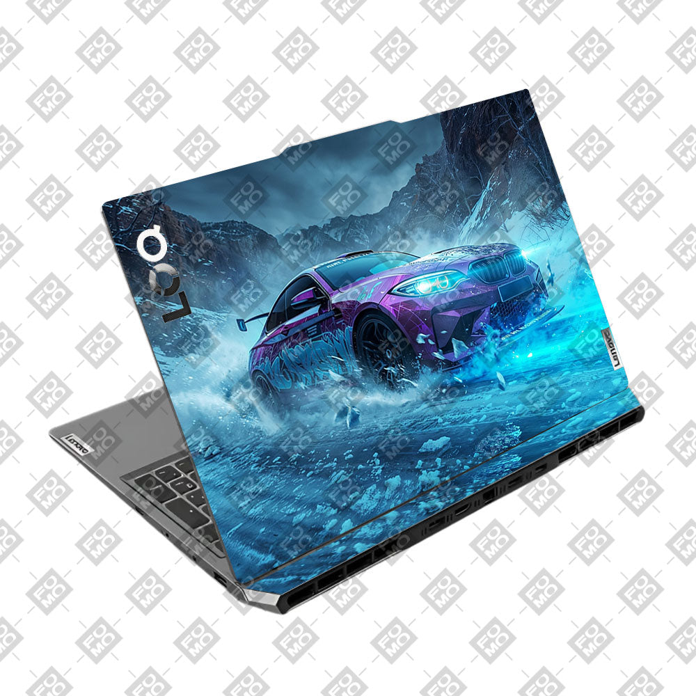 Neon Drift Car Lenovo LOQ 2024, 2025 Laptop Skin