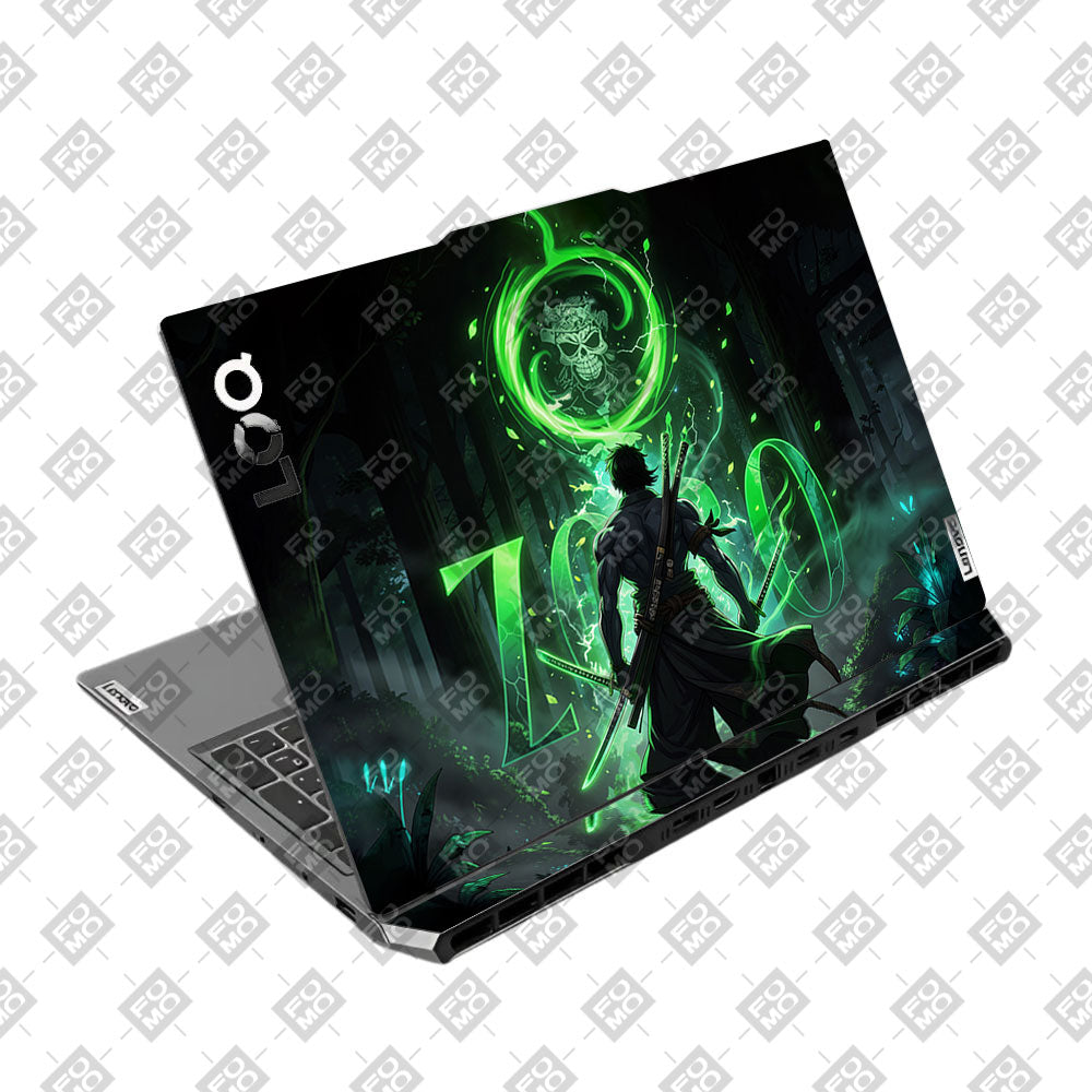 Zoro Green Aura Lenovo LOQ 2024, 2025 Laptop Skin