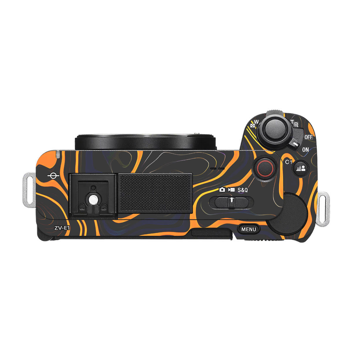 Amber Topographic Waves Sony ZV-E1 Camera Skins