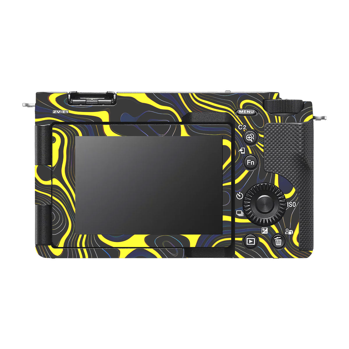 Neon Lava Contours Sony ZV-E1 Camera Skins