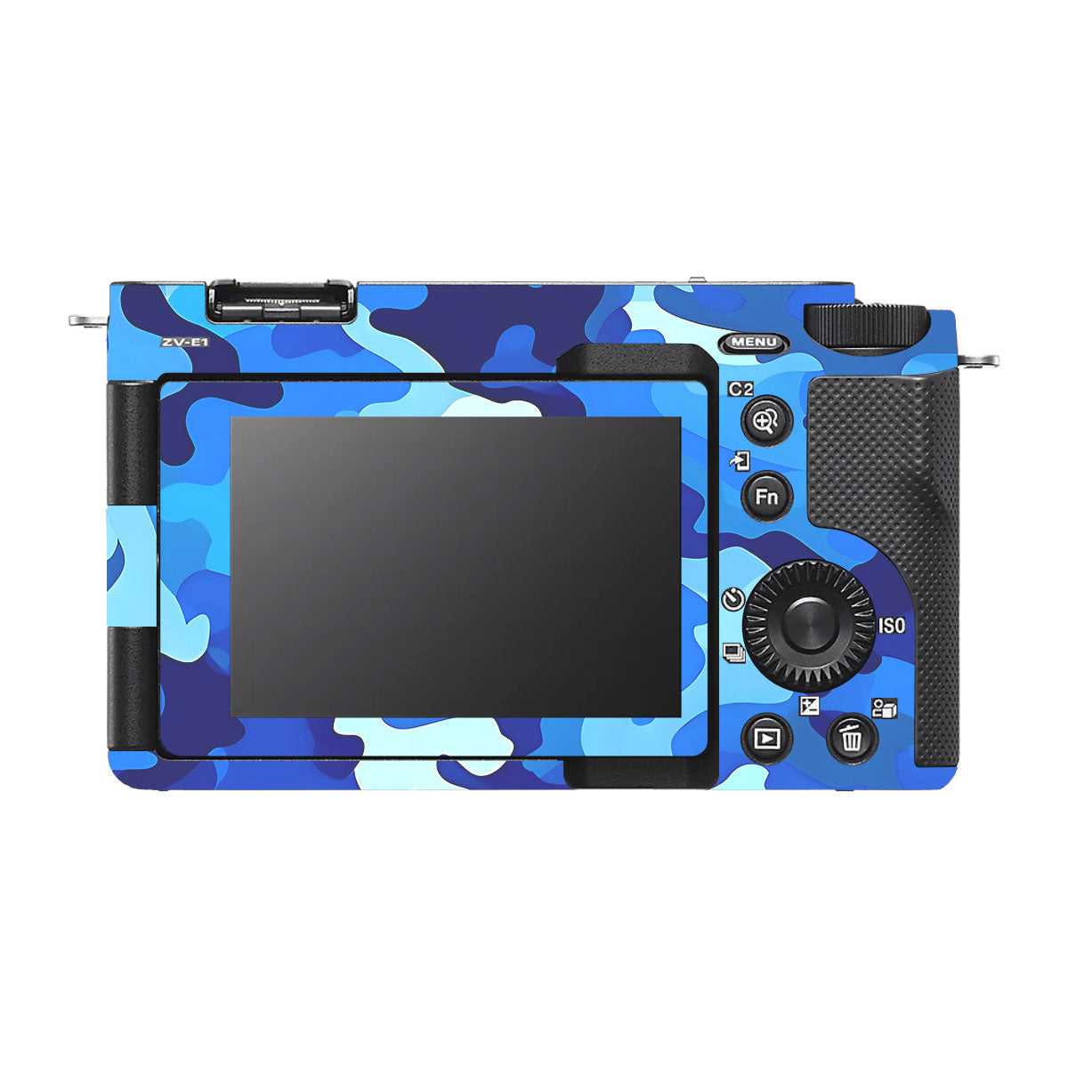 Arctic Blue Camo Pattern Sony ZV-E1 Camera Skins
