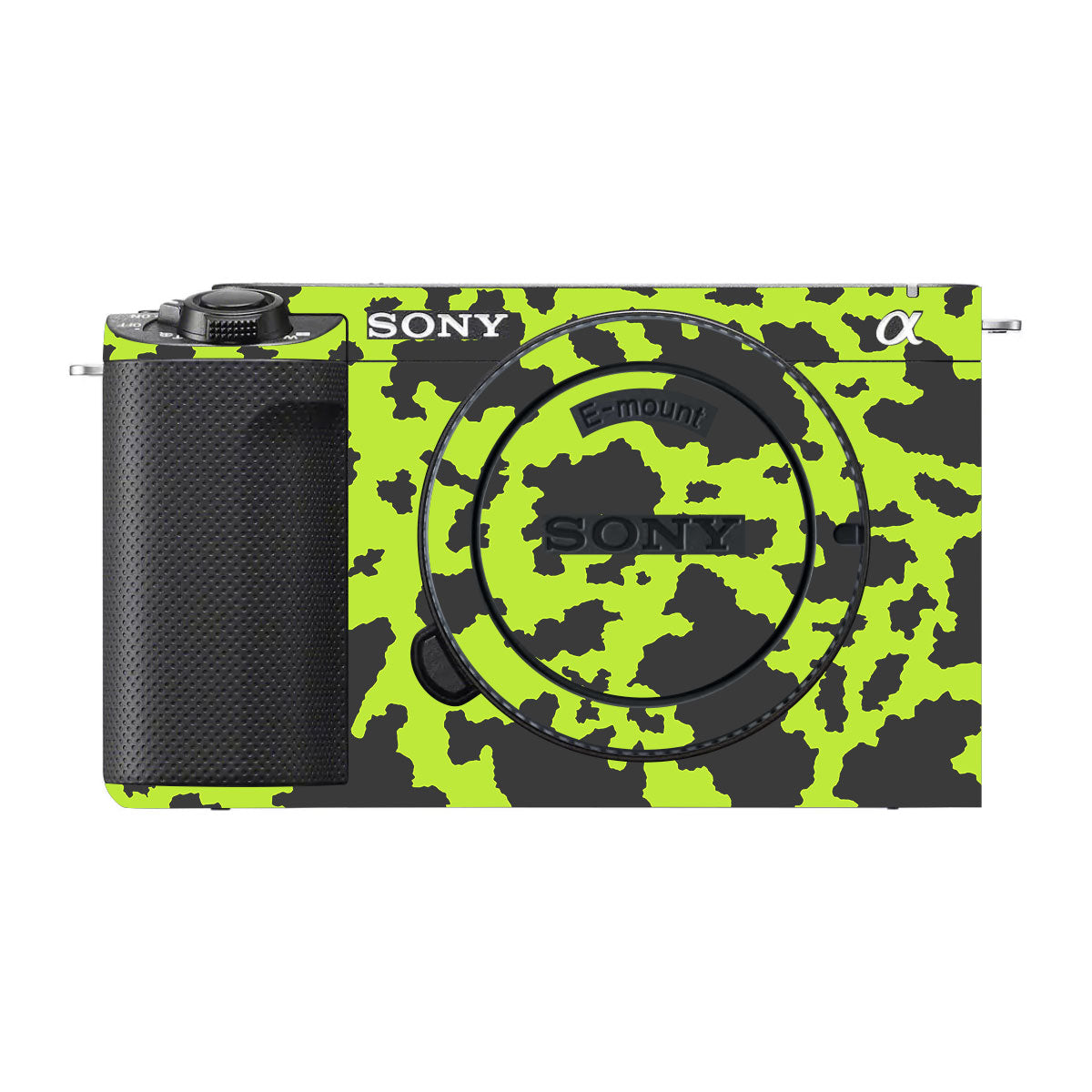 Neon Green Splatter Sony ZV-E1 Camera Skins
