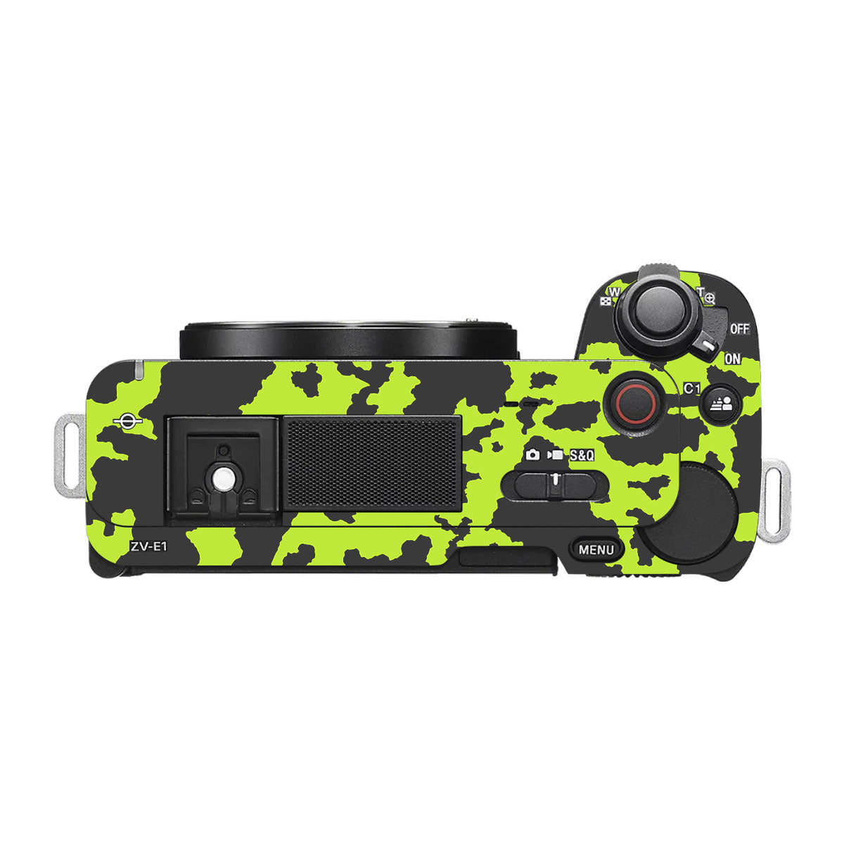 Neon Green Splatter Sony ZV-E1 Camera Skins
