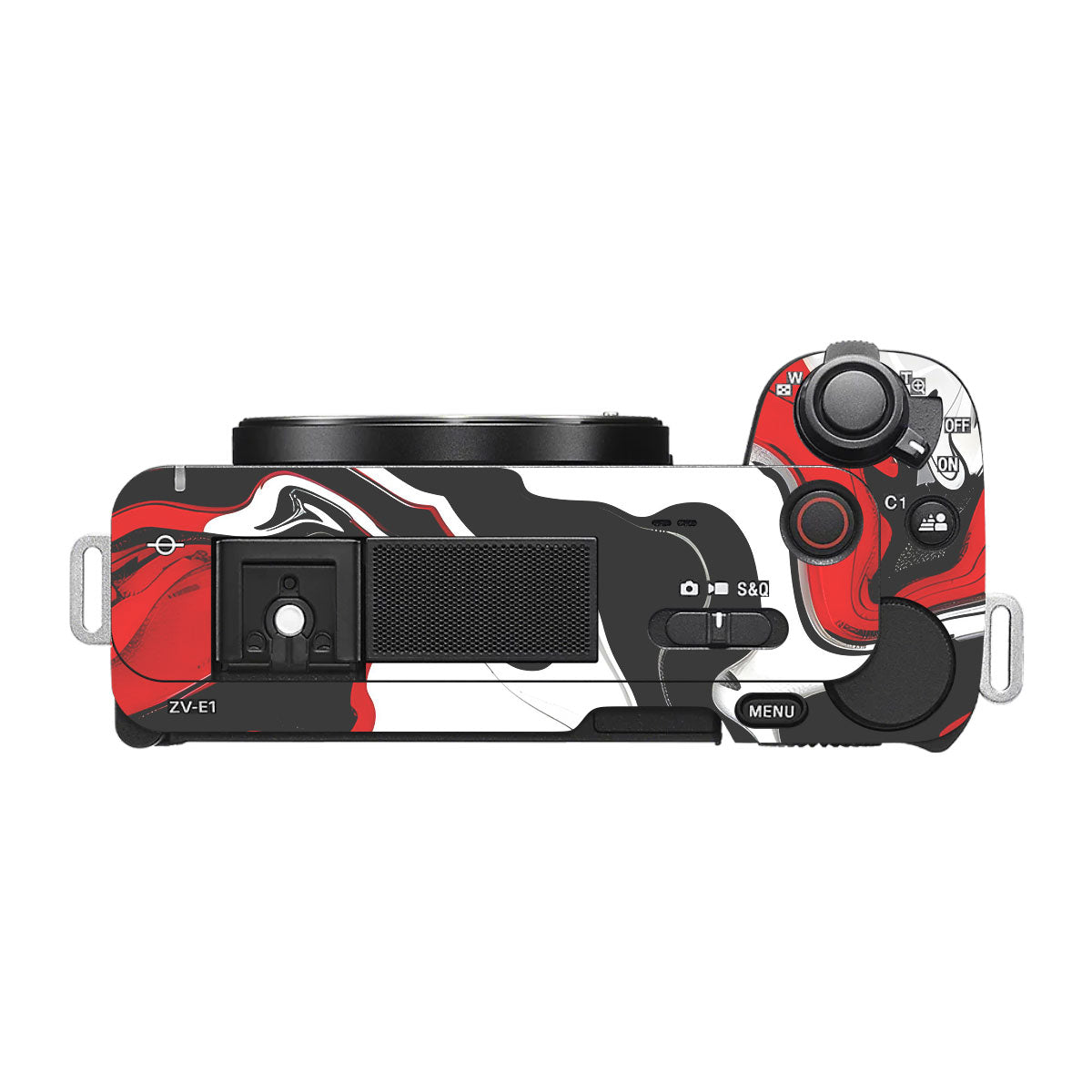 Scarlet and White Motion Sony ZV-E1 Camera Skins