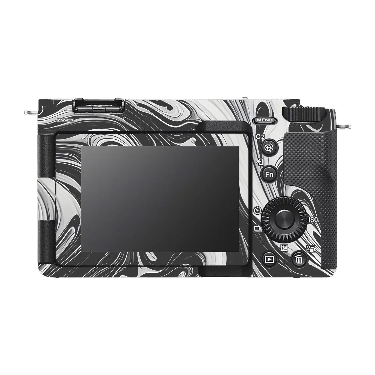 Black and White Marble Sony ZV-E1 Camera Skins