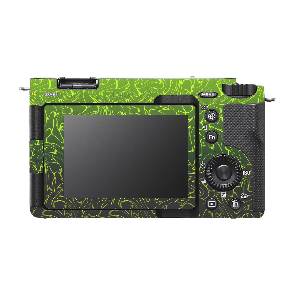 Lime Yellow to Black Gradient Sony ZV-E1 Camera Skins