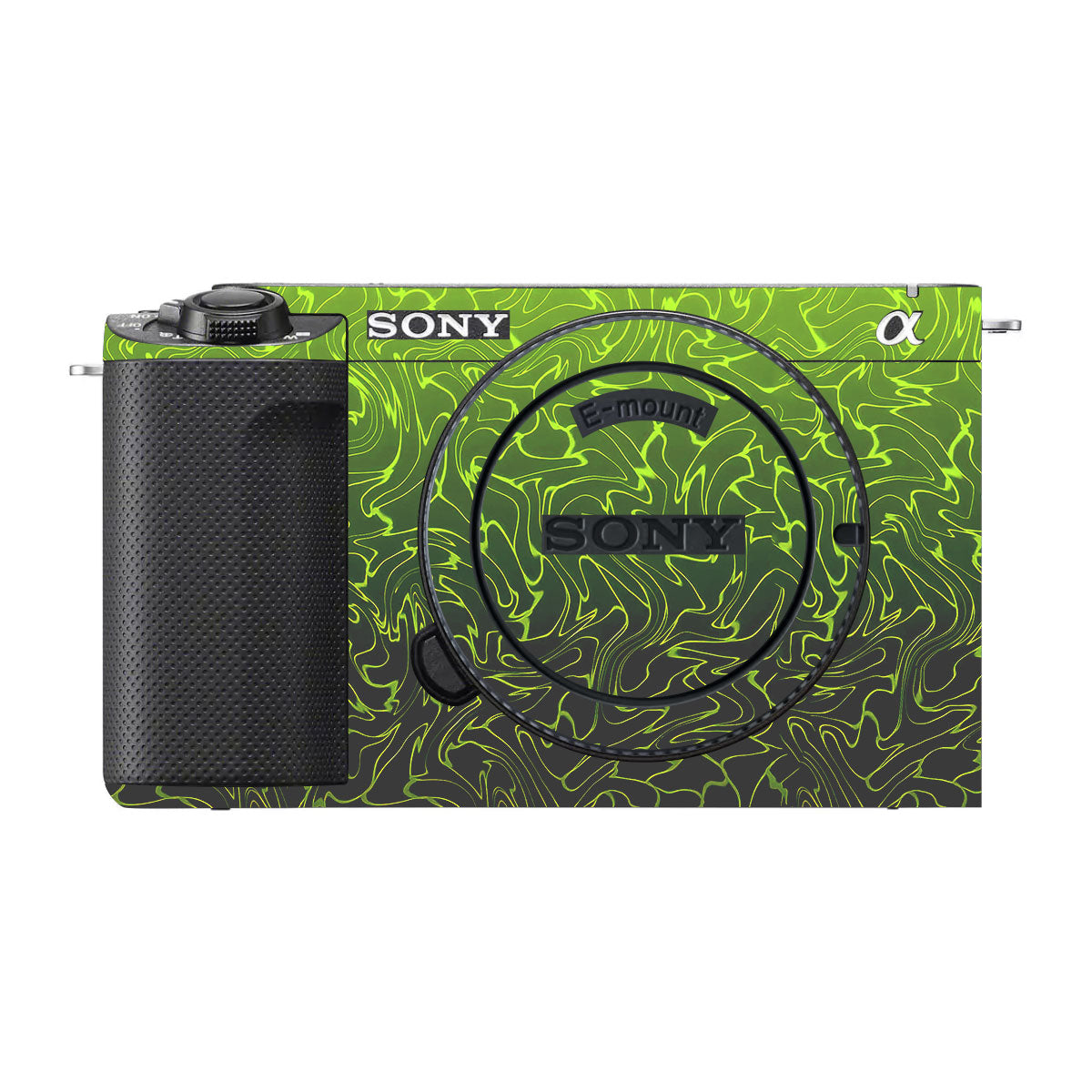 Lime Yellow to Black Gradient Sony ZV-E1 Camera Skins