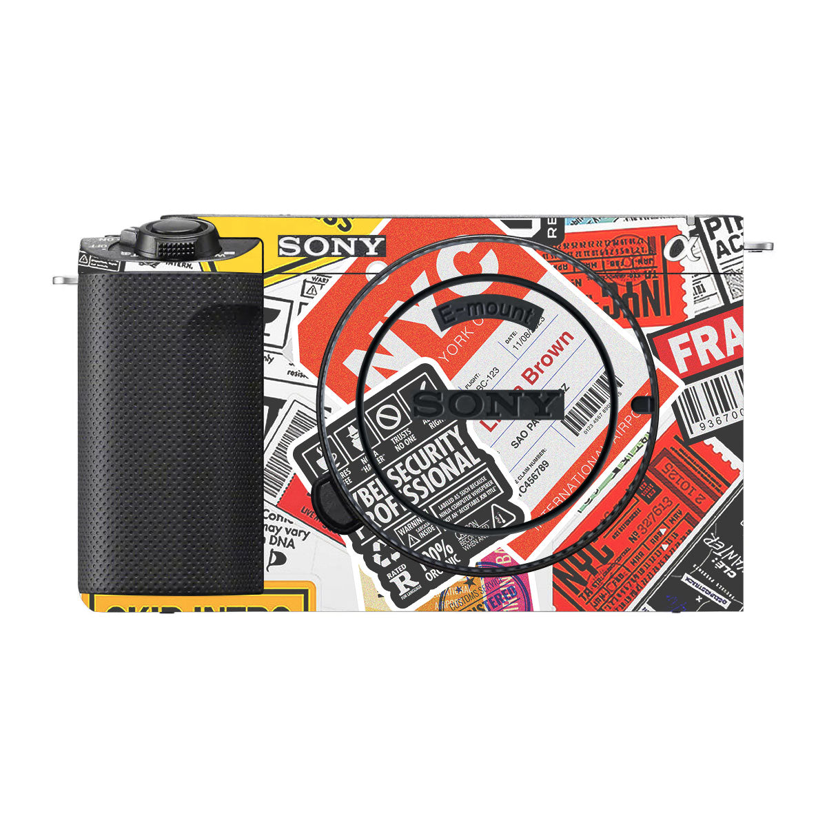 Tech Aesthetic Sticker Collage Sony ZV-E1 Camera Skins