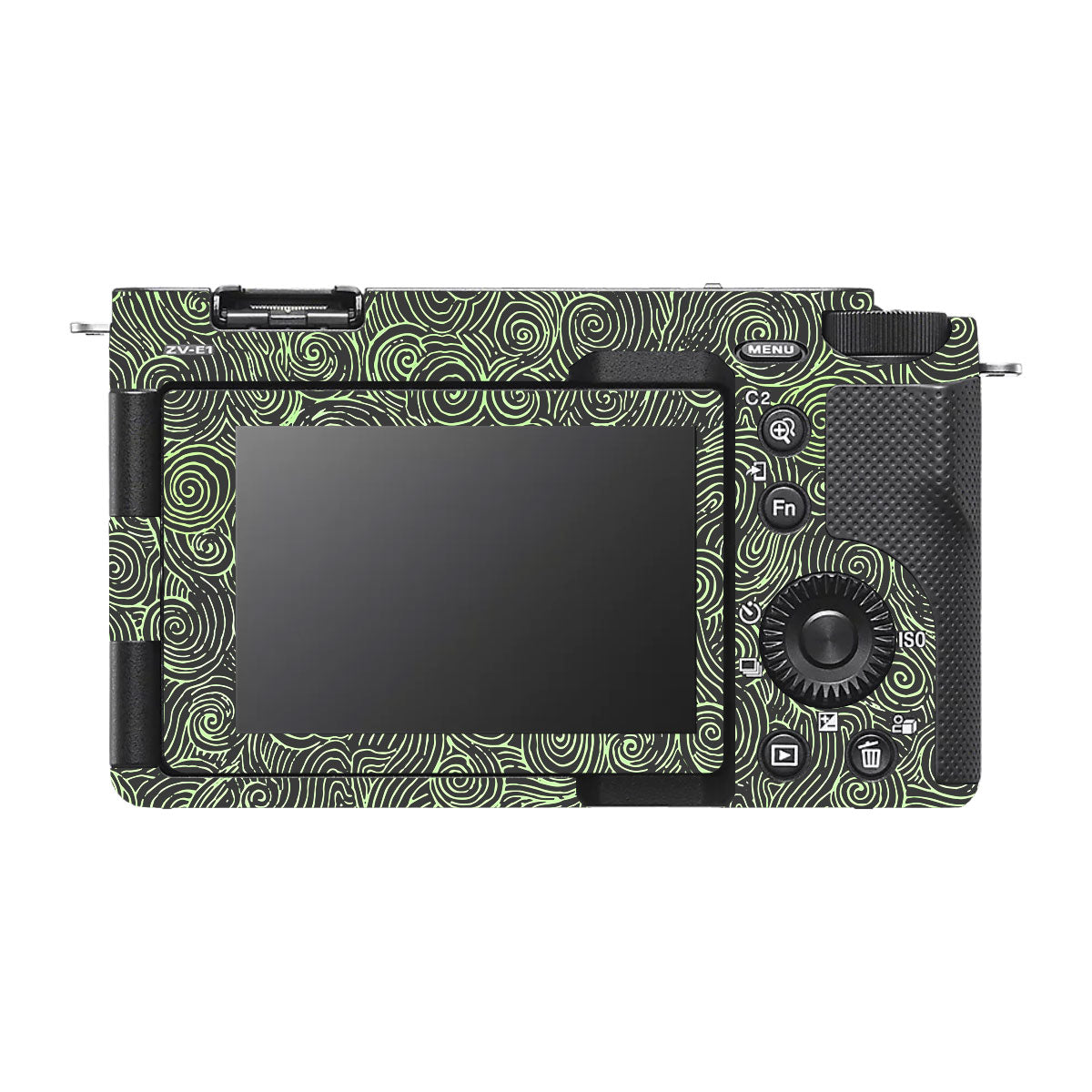 Green Spirals Sony ZV-E1 Camera Skins