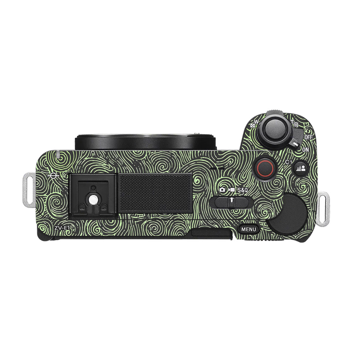 Green Spirals Sony ZV-E1 Camera Skins