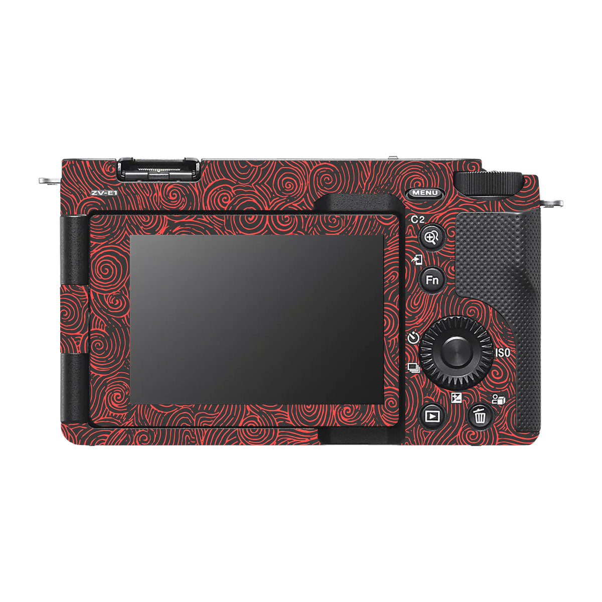 Red Spirals Sony ZV-E1 Camera Skins