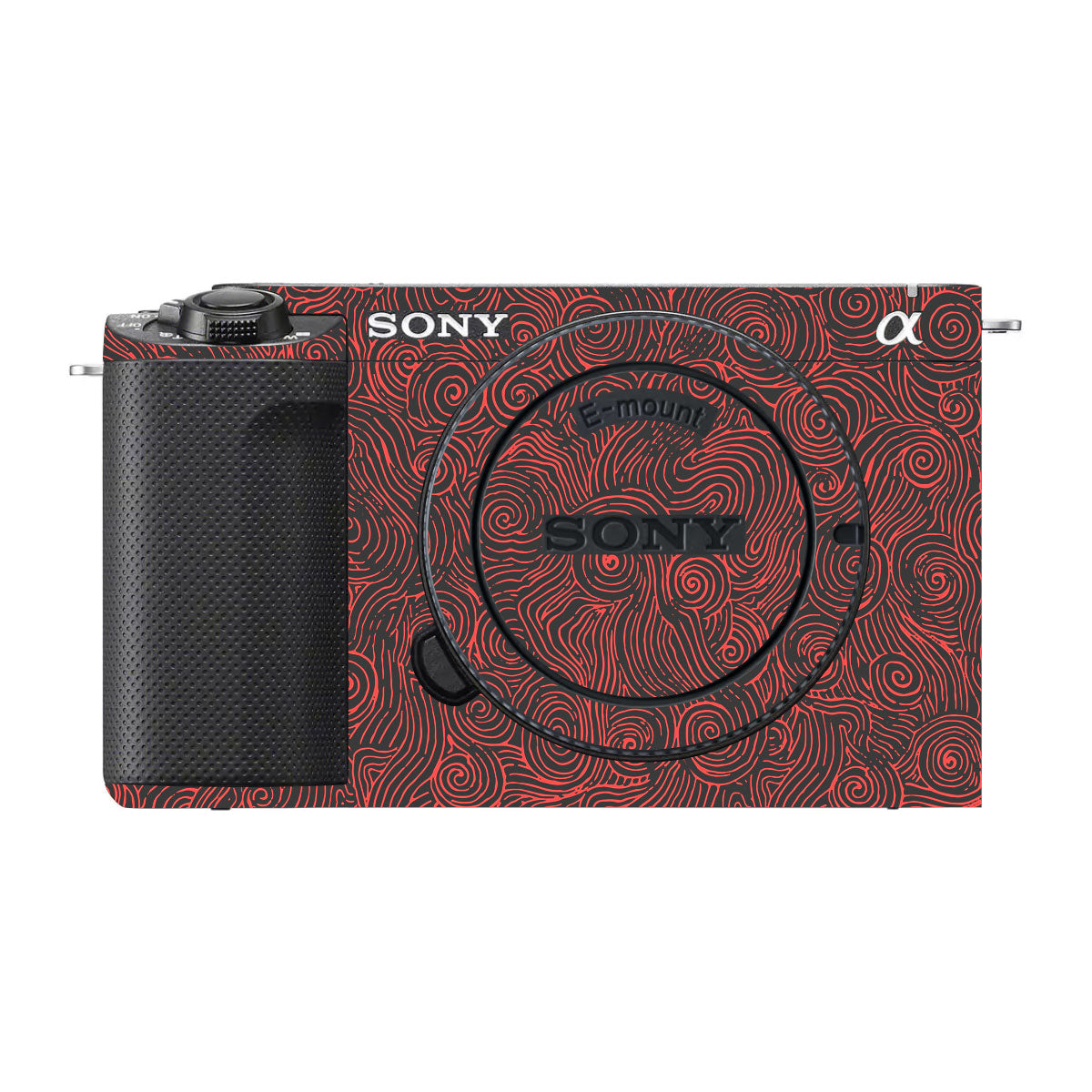 Red Spirals Sony ZV-E1 Camera Skins
