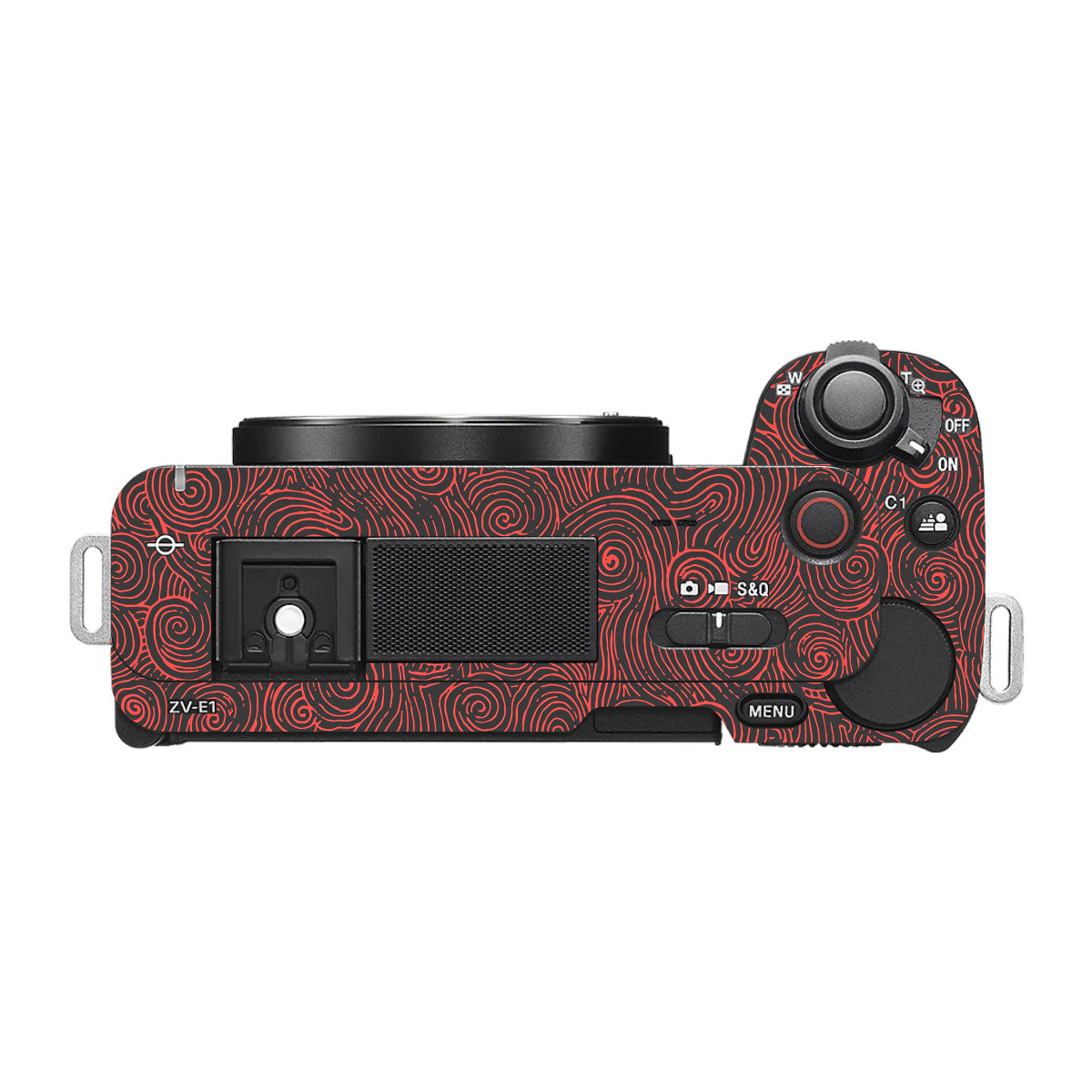 Red Spirals Sony ZV-E1 Camera Skins
