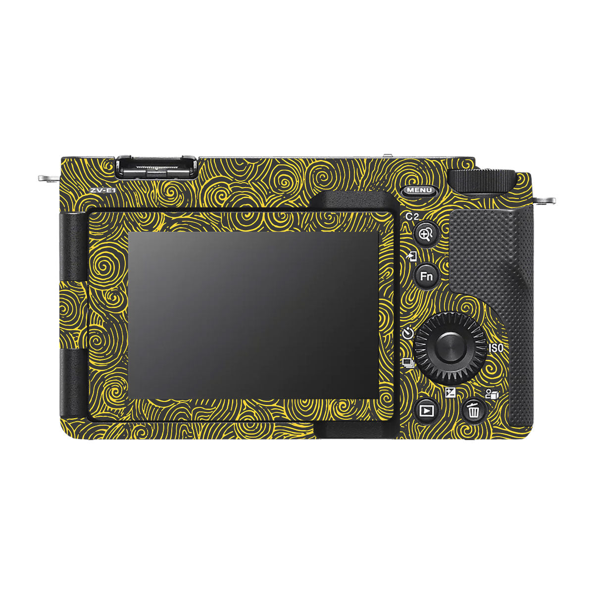 Yellow Spirals Sony ZV-E1 Camera Skins